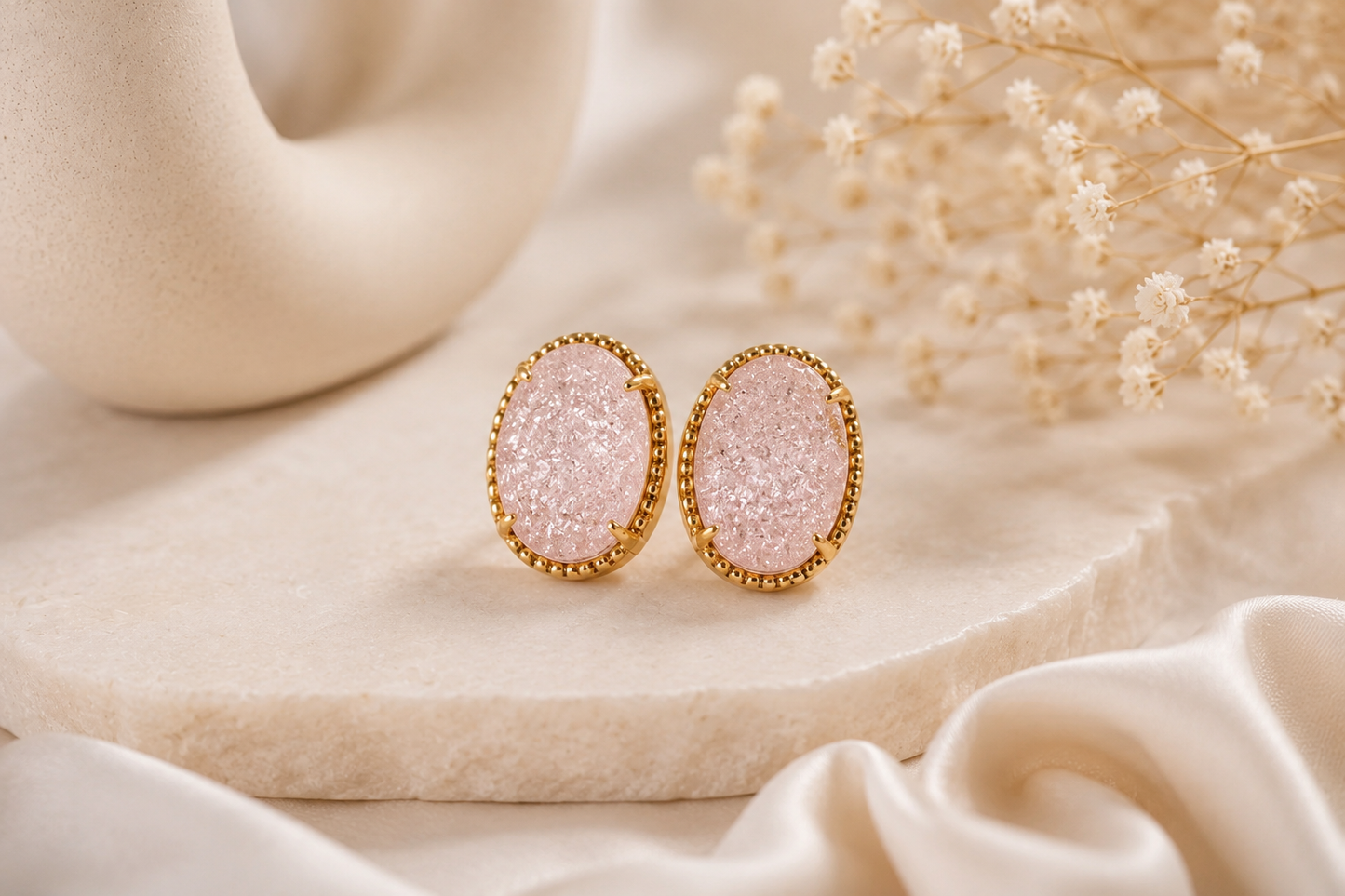 Rosé Spark Earrings