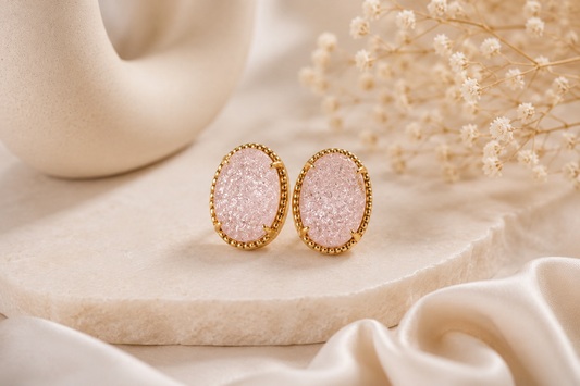 Rosé Spark Earrings